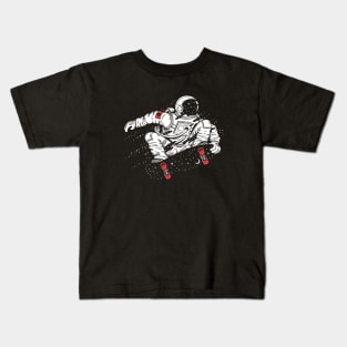 Astronaut Space Skater Kids T-Shirt